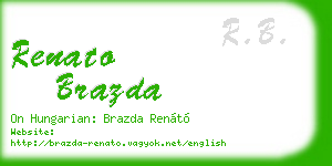 renato brazda business card